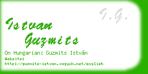 istvan guzmits business card